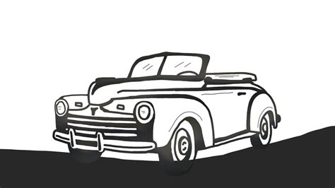 Ford Super Deluxe 1946 Drawing YouTube