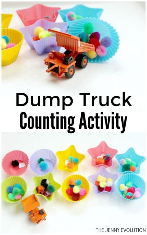 Dump Truck Counting Activity for Kids - Mommy Evolution