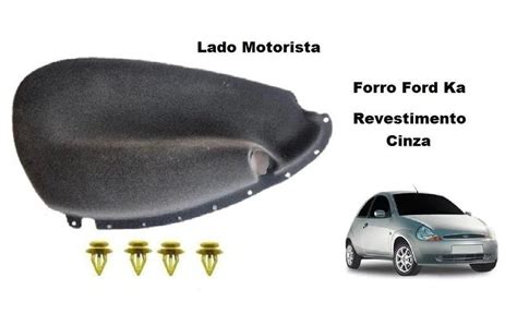 Forro De Porta Ford Ka Revestimento Cinza Chumbo Anos 1997 A 2007