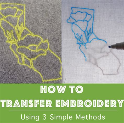 How To Transfer Embroidery 3 Simple Methods Wandering Threads Embroidery