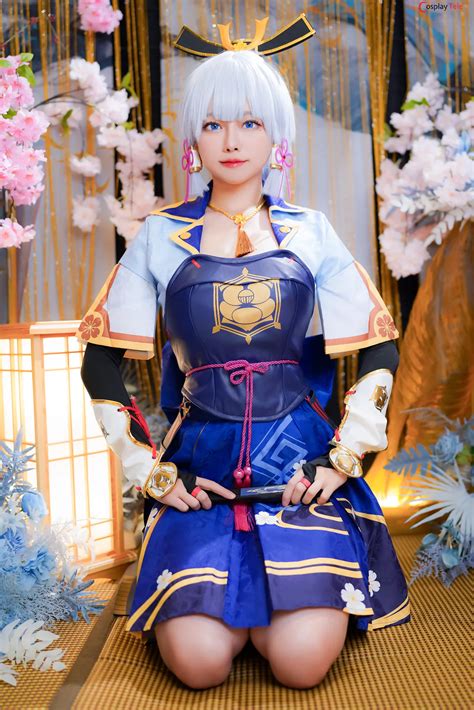 Arty Huang Arty Cosplay Ayaka Kamisato Genshin Impact Photos