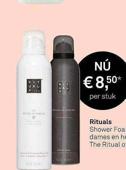 Rituals Shower Foam Dames En Heren The Ritual Aanbieding Bij Mooi