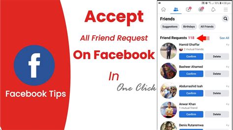 How To Accept All Friend Request On Facebook At Once Accept Facebook Friends Request In One