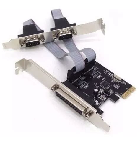 Placa Pci E Express 2 Portas Serial Db9 Rs232 Paralela