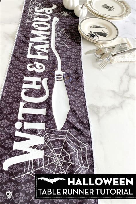 Witch Famous Halloween Table Runner A Cricut Project