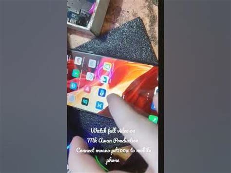 connect Moano pd 200x to mobile phone #infinix #moano #pd200x - YouTube