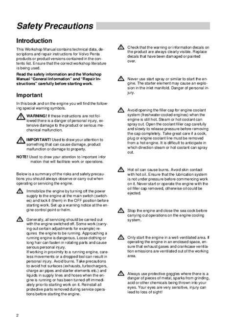Volvo Penta Md11c D Md 17c D Workshop Manual