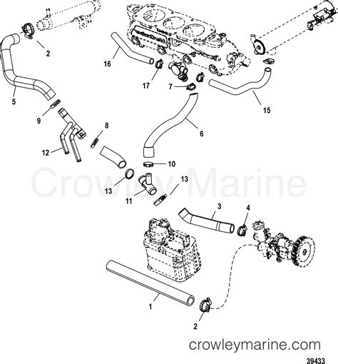 COOLING SYSTEM RAW WATER STARBOARD SN 1A380210 ABOVE 1998