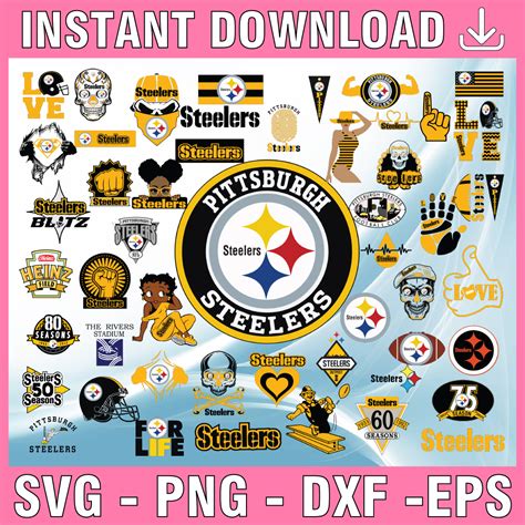 Pittsburgh Steelers Svg Bundle Clipart Bundle Nfl Teams N Inspire Uplift