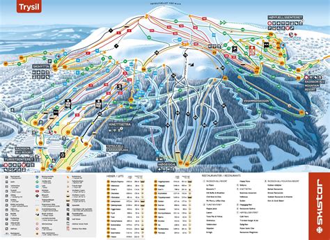 Trysil Ski Resort Piste Maps