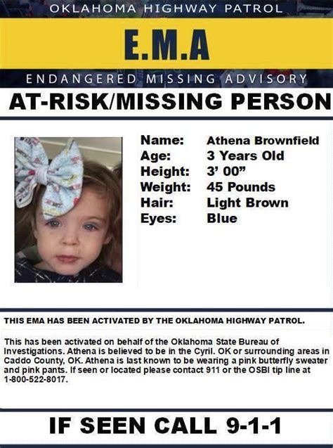 Search For Missing Oklahoma Girl Now Considered A Recovery Operation