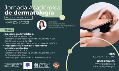 Webinar Jornada Acad Mica De Dermatolog A Marzo Fundaci N