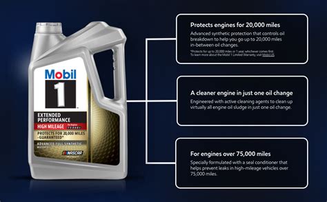 Amazon Mobil Extended Performance High Mileage Full Synthetic