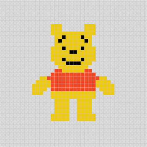 Pooh Pixel Art