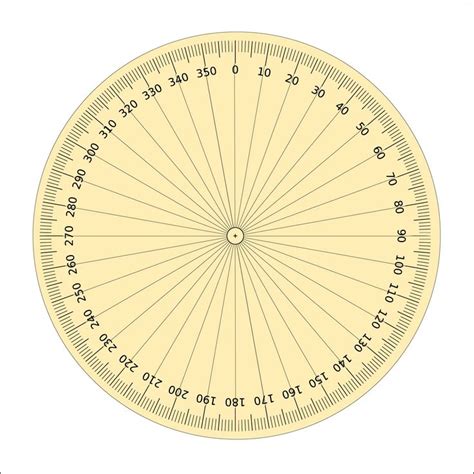 360 Degree Chart - 10 Free PDF Printables | Printablee | Circle ...