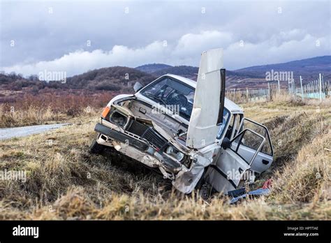 Destroyed Car Hi Res Stock Photography And Images Alamy