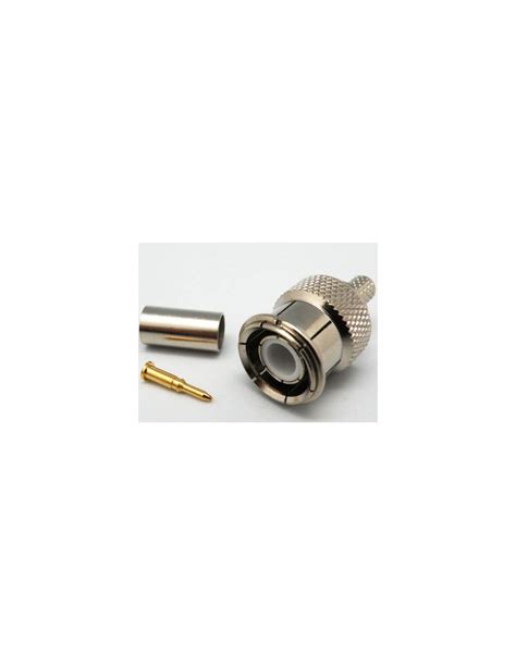 Conector TNC macho a presión para crimpar RG 58