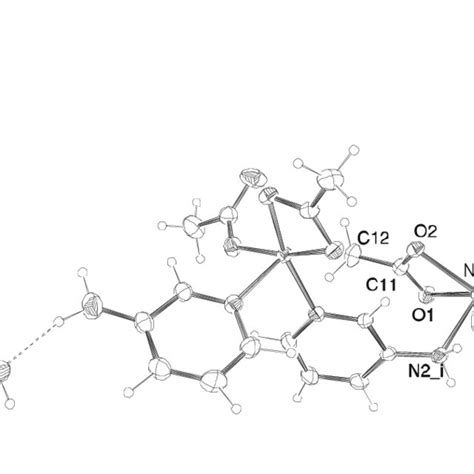 Ortep Drawing With Atom Labelling Scheme Of Molecules Of Compound