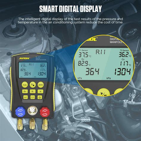 Digitale Monteurhilfe Klimaanlagen Manometer Vakuum Lecktester 89