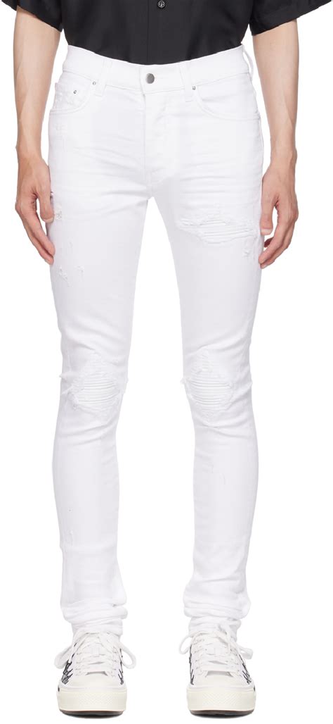 Amiri White Mx Jeans Amiri