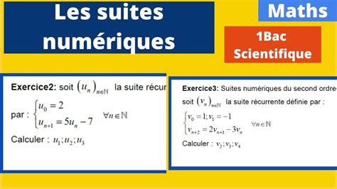 Les Suites Num Riques Calculer Les Premiers Termes D Une Suite Bac