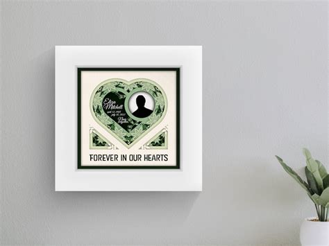 Customizable 3d Memorial Shadow Box Svg For Cricut Custom Etsy Australia