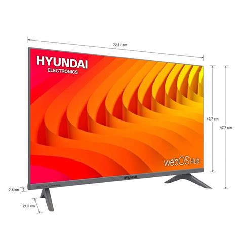 Ripley TELEVISOR SMART TV HYUNDAI HD 32 HYLED3256WIM