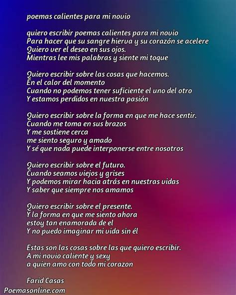 5 Mejores Poemas Calientes Para Mi Novio Poemas Online