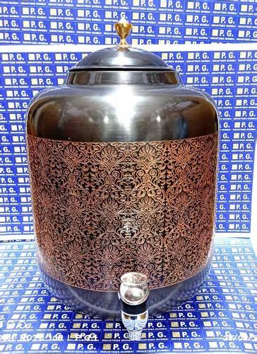 Capacity 5 Liter Onwards Copper Water Printed Matka With Tap For Home At Rs 1500piece Onwards