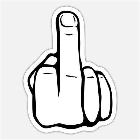 Suchbegriff Fuck You Finger Mittelfinger Sticker Online Shoppen Spreadshirt
