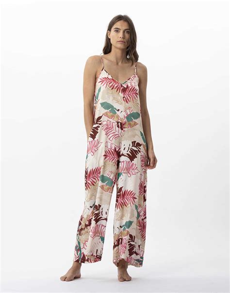 Combi Pantalon Imprim Fleurs En Viscose Cam Lia Multico Lingerie Le Chat