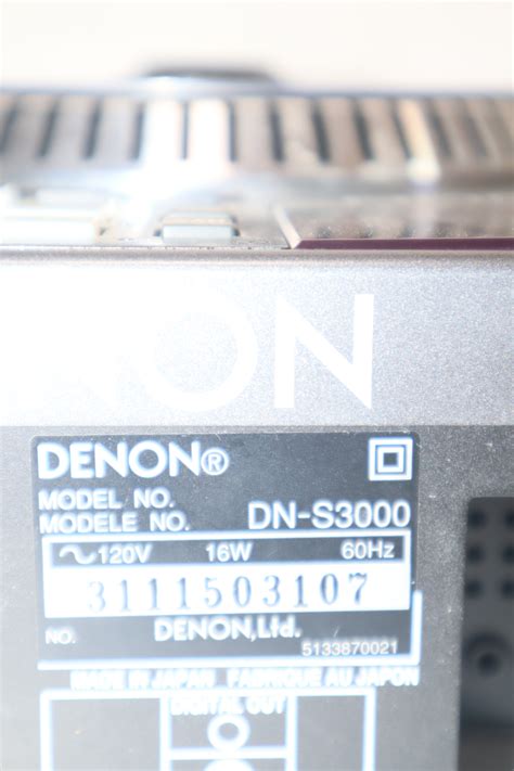 Denon Dn S3000 Table Top Dj Cd Player Turntable 3017