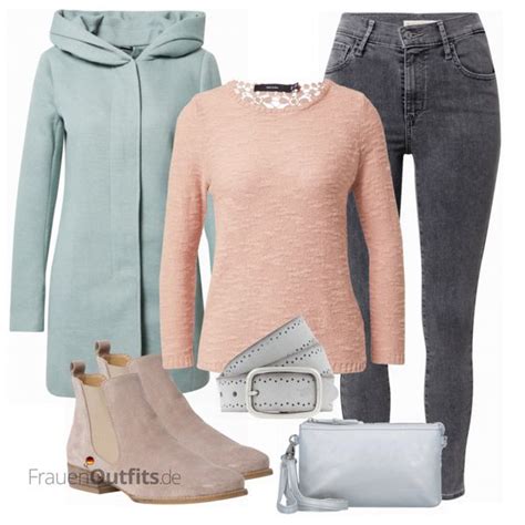 Modisches Winter Outfit Frauen Outfit Komplettes Casual Gürtel