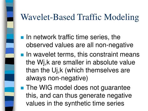 PPT Wavelet Based Network Traffic Modeling PowerPoint Presentation