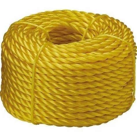 Yellow Polypropylene Rappelling Rope Length 100 M Diameter 1 10 Mm