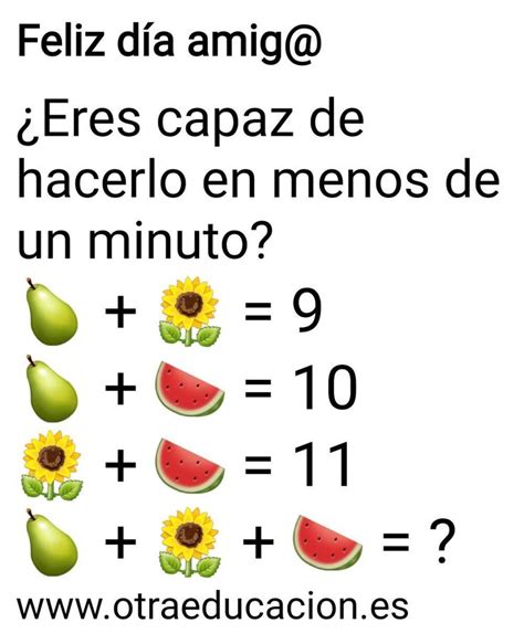 Pin En Puzzles Matemáticos Feliz Día Acertijos Feliz