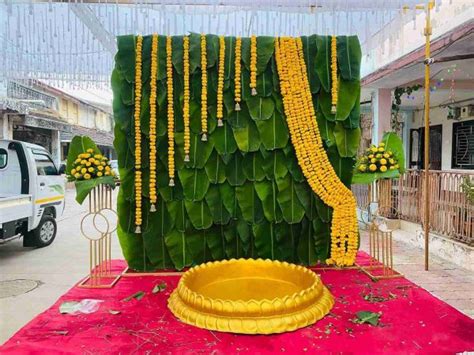 Banana Leaf Decoration For Haldi Wedding Secrets