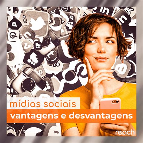 Mídias Sociais Vantagens e Desvantagens on Behance