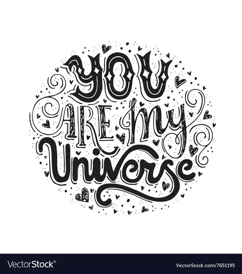 My universe Royalty Free Vector Image - VectorStock