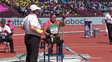 Gloria Zarza Guadarrama Bronze Women S Shot Put F54 Final London