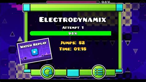 Electrodynamix Completed | Geometry Dash Amino