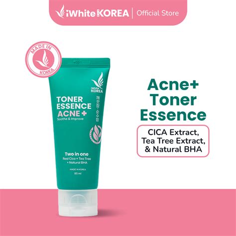 Iwhite Korea Acne Toner Essence 85ml Real Cica Tea Tree Natural