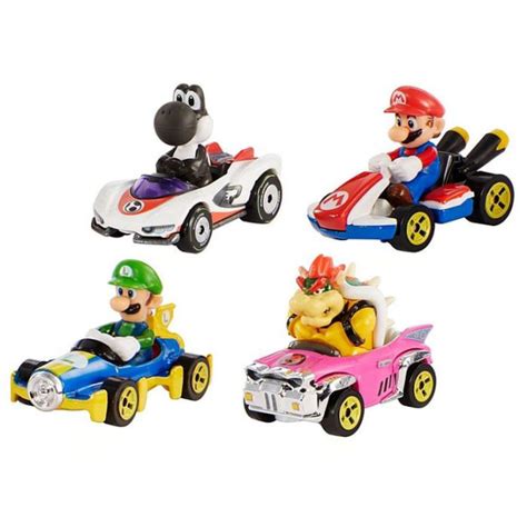 Hot Wheels Mario Kart 4 Pack (Assorted; Styles Vary) by Mattel | Barnes ...