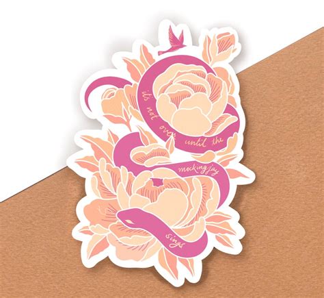 The Ballad Of Songbirds And Snakes Sticker For Laptop Notebooks Snake