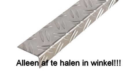 Hoekprofiel Ongelijkzijdig Aluminium Hoekprofiel Ribbel