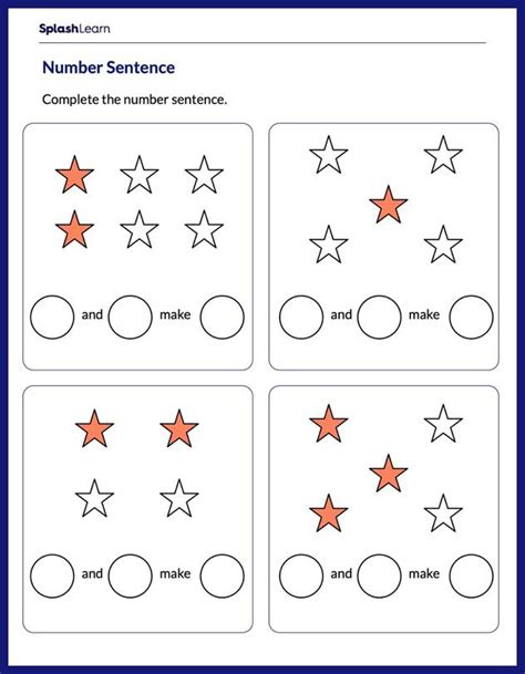 Number Sentence Worksheets