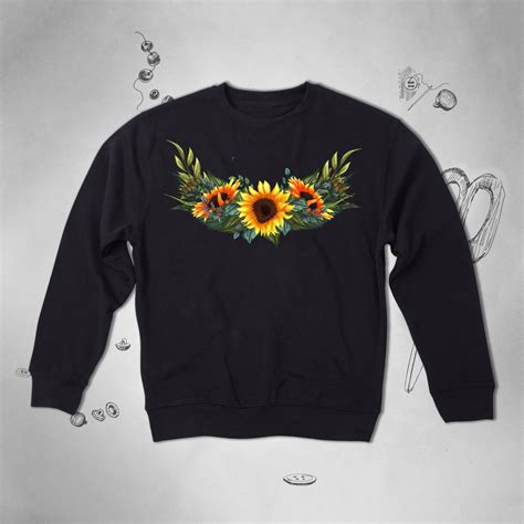 Sunflower Sweatshirt For Women Girl Men Sweater Cute Plants Graphic