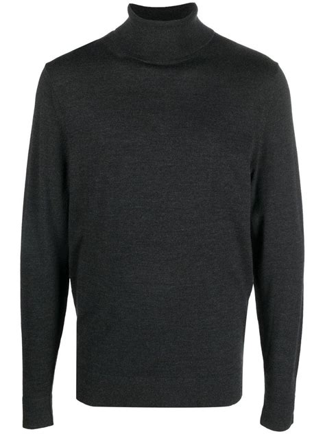 Calvin Klein Superior Wool Turtleneck Jumper In Black For Men Lyst Uk