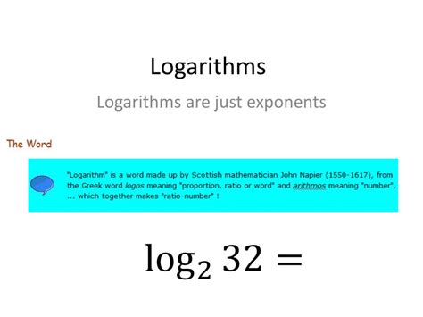 Ppt Logarithms Powerpoint Presentation Free Download Id2704909