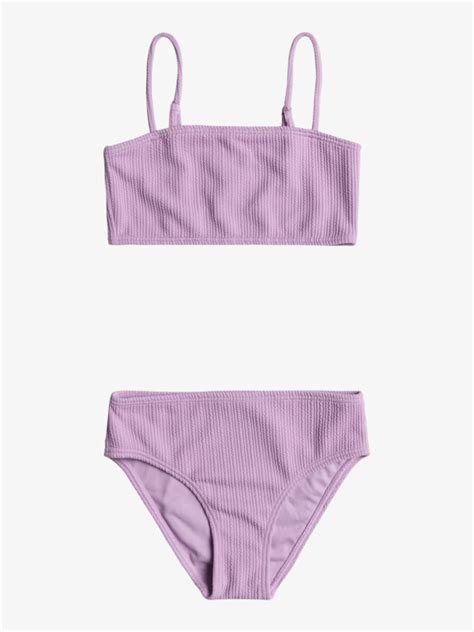 Aruba Conjunto De Bikini Crop Top Para Ni As Roxy